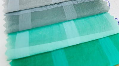 簡約風防曬服面料：尼龍大格子面料